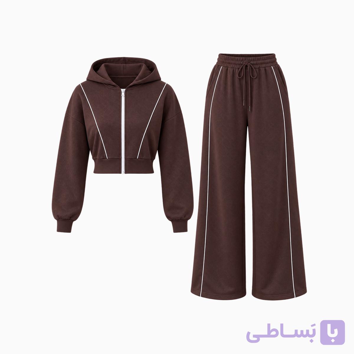 ست سویشرت شلوار پشت دورس لاکرادار — تصویر 1