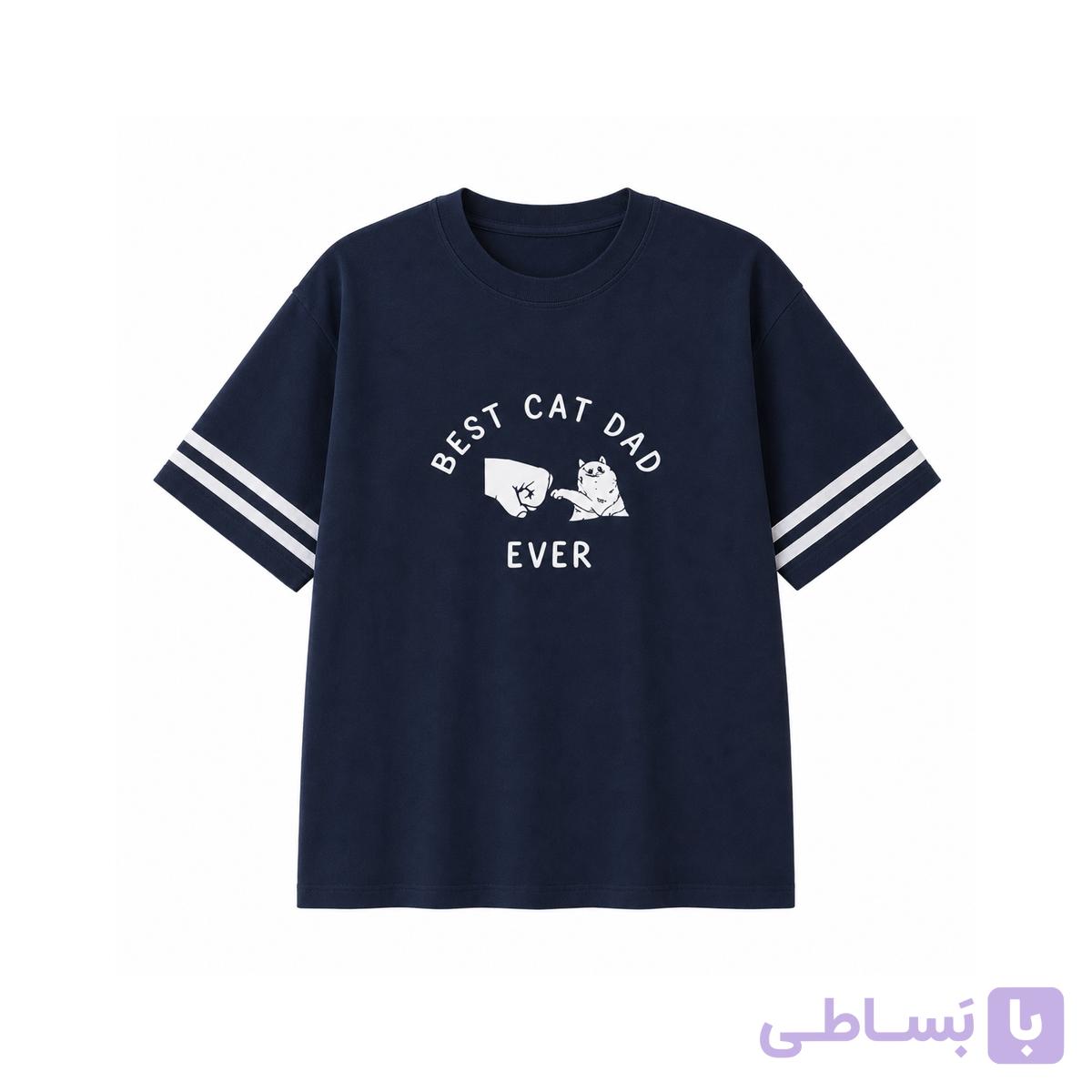 تی شرت آستین دو خط چاپی