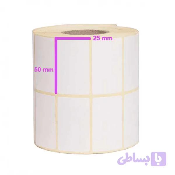 برچسب کاغذی 50 × 25