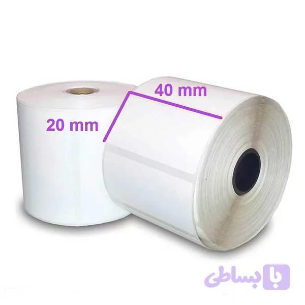 برچسب کاغذی 40 × 20