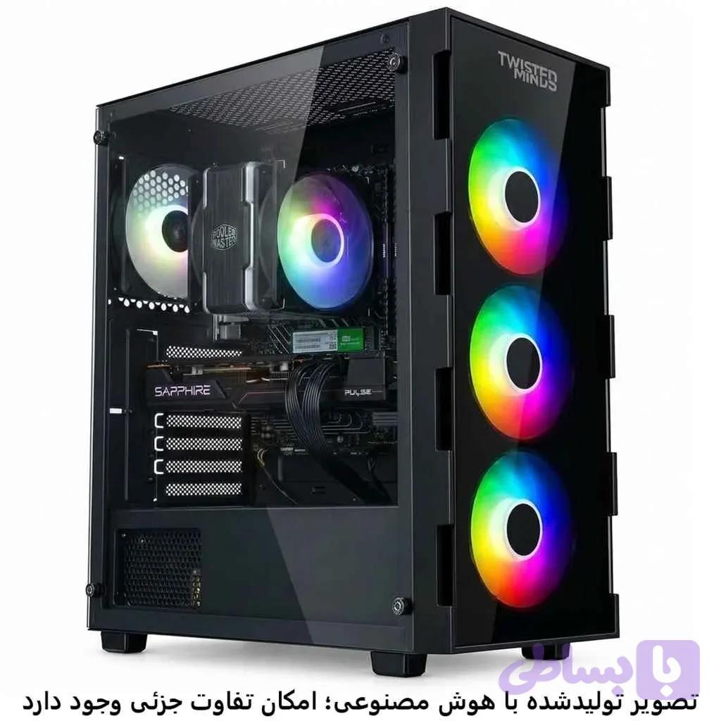 کیس گیمینگ 13400F-H610M- 16GB DDR4- SSD 1TB- 9060XT 8GB- کد G061