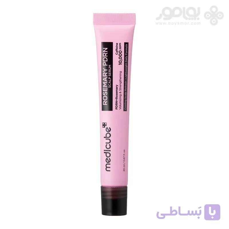 سرم اسکالپ تقویت ریشه رزماری و PDRN مدی کیوب حجم 20 میل — تصویر 1