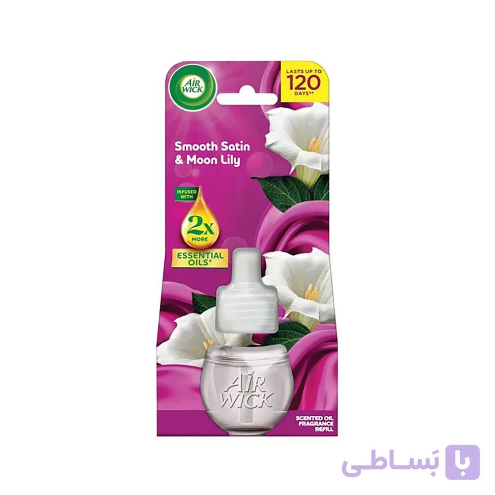 یدک خوشبو کننده هوا ایرویک Air Wick با رایحه Smooth Satin & Moon Lily 120 Days — تصویر 1