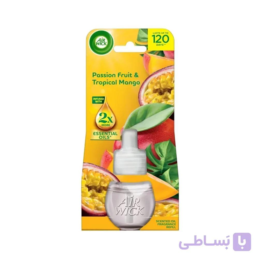 یدک خوشبو کننده هوا ایرویک Air Wick با رایحه Pssion Fruit & Tropical Mango 120 Days — تصویر 1