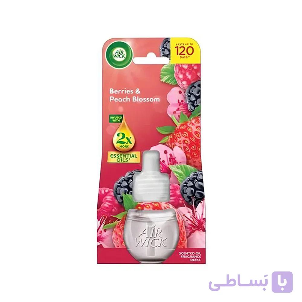 یدک خوشبو کننده هوا ایرویک Air Wick با رایحه Berries & Peach Blossom 120 Days — تصویر 1