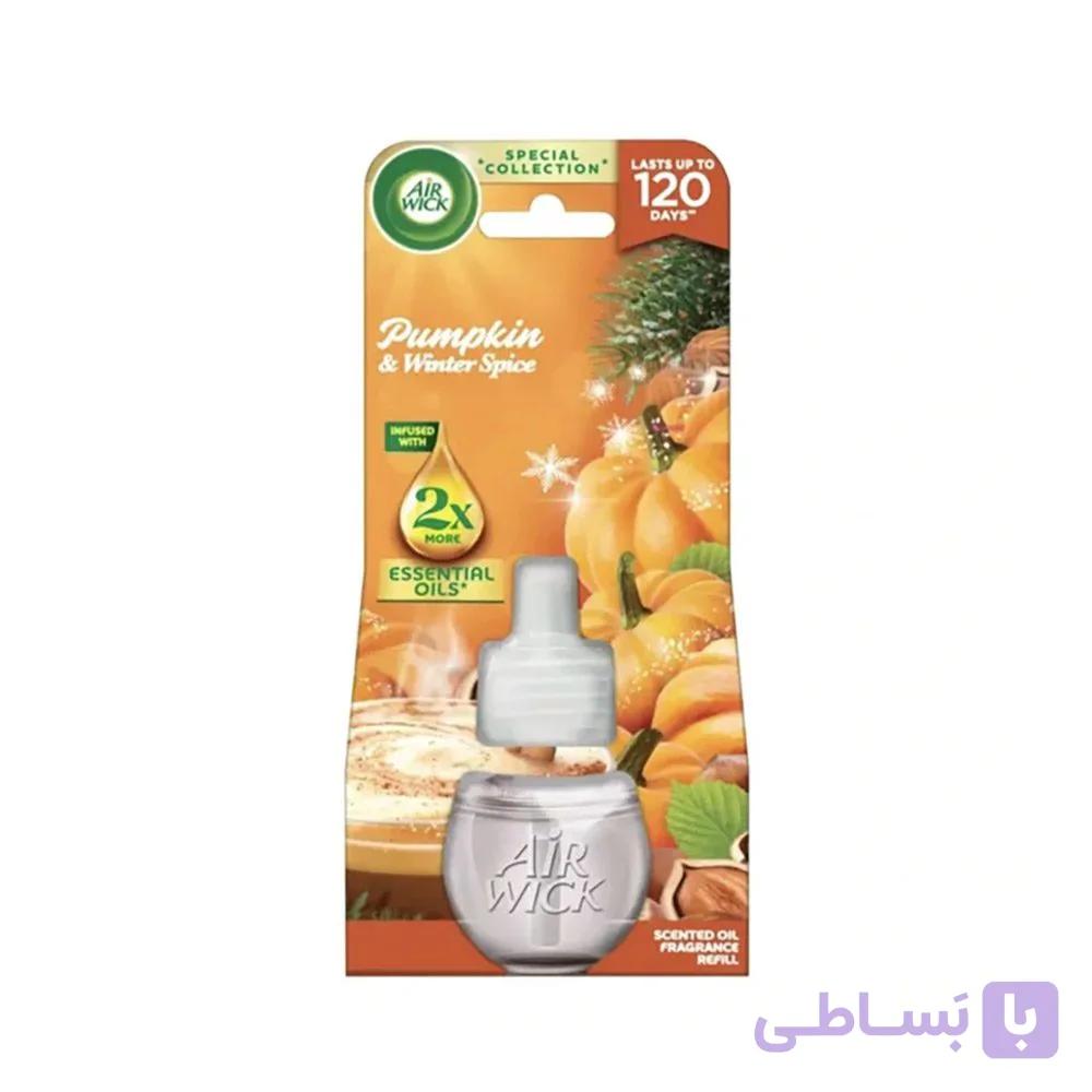 یدک خوشبو کننده هوا ایرویک Air Wick با رایحه Pumpkin & Winter Spice 120 Days — تصویر 1