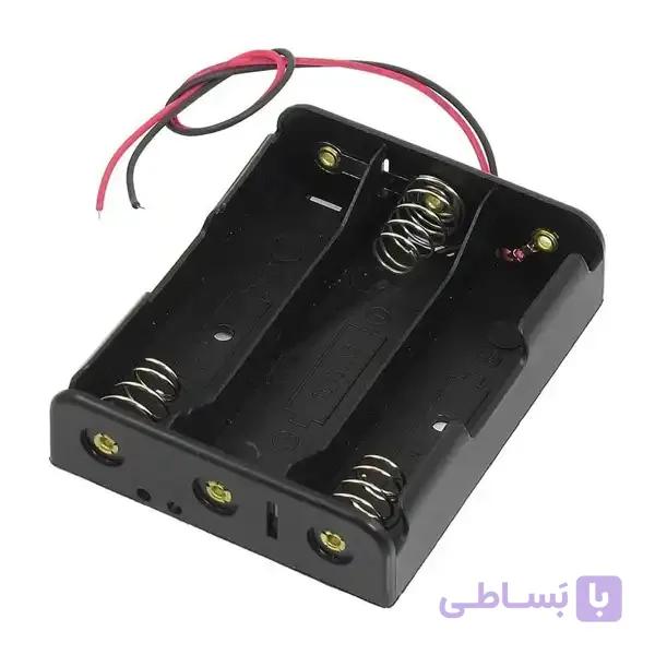 جا باتری سه تایی باتری لیتیومی 18650 — تصویر 1