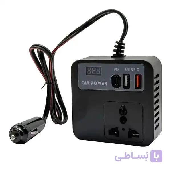 مبدل برق خودرو فندکی CAR POWER 100W — تصویر 1