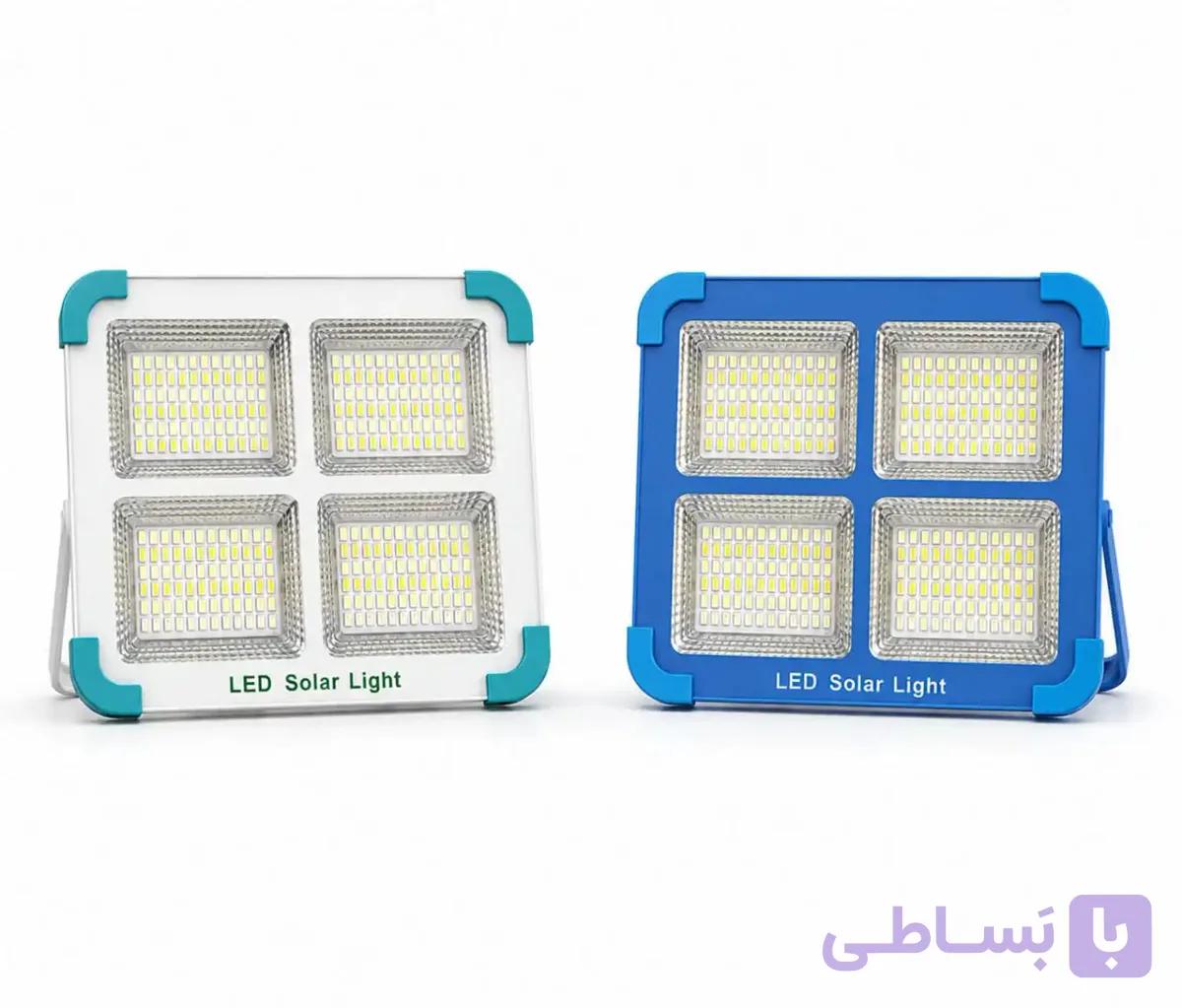 پروژکتور شارژی خورشیدی 4 باتری (باتری قابل تعویض) — تصویر 1