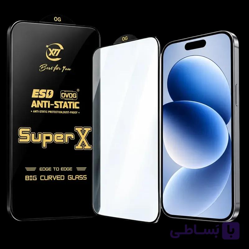 گلس Super-X آیفون 13، 13 Pro، 14 و 16e | پارس آرنا – گلس آنتی استاتیک آیفون — تصویر 1