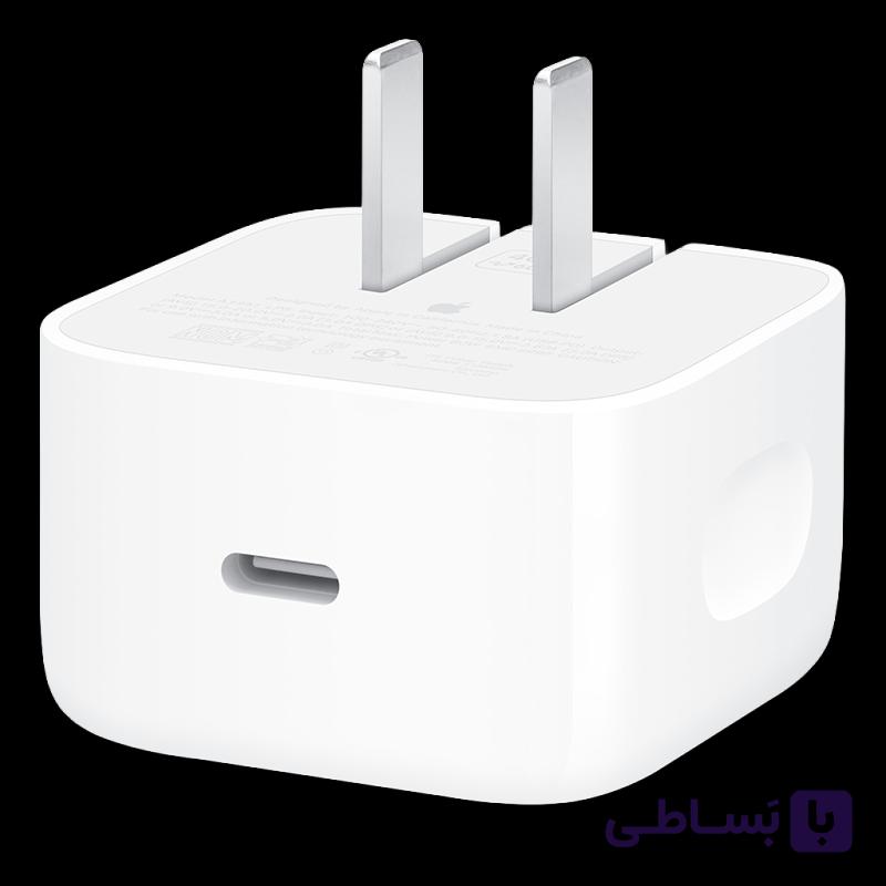 شارژر دیواری سه‌پین اپل 40W Dynamic Power با حداکثر توان اسمی 60W | کپی درجه‌یک + گارانتی ۱۸ ماهه — تصویر 1