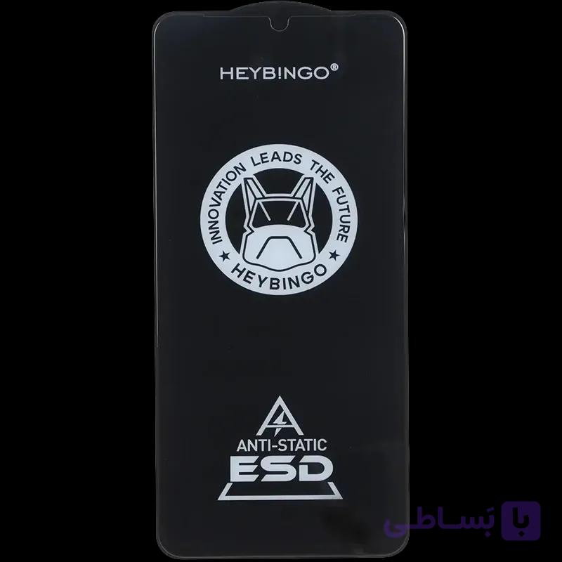 گلس فول کاور آنتی استاتیک HeyBingo برای Redmi 14C و Poco C75 | سازگار با A5، C71 و A3 Pro — تصویر 1