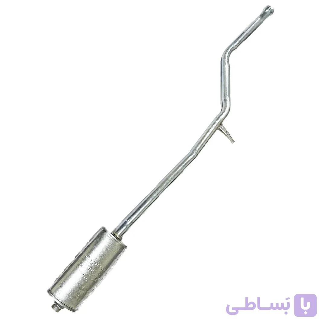 منبع وسط اگزوز پژو 206 (برند صبا اگزوز) | جنس گالوانیزه باکیفیت — تصویر 1