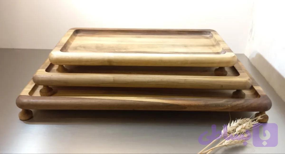 سینی چوبی گرد (کد MV1ZS)