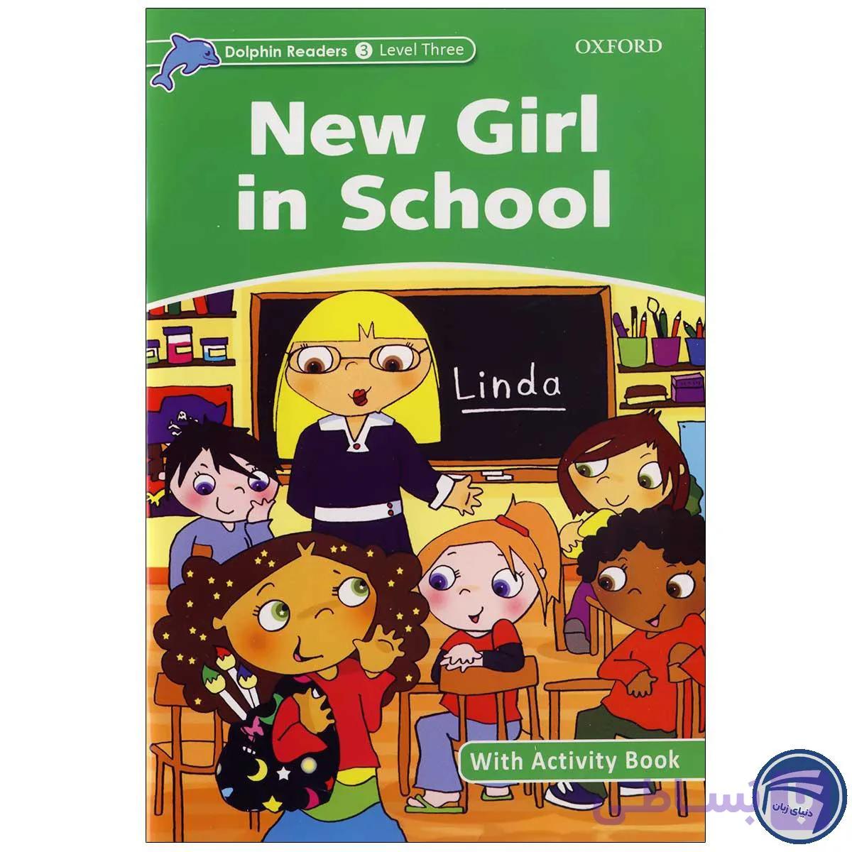 کتاب Dolphin Readers 3 – New Girl in School — تصویر 1