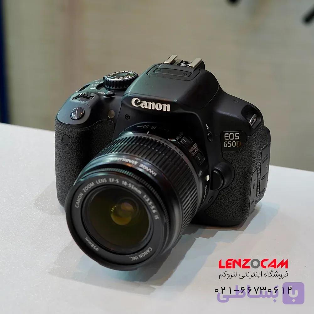 دوربین DSLR Canon EOS 650D با لنز 18-55 استوک — تصویر 1