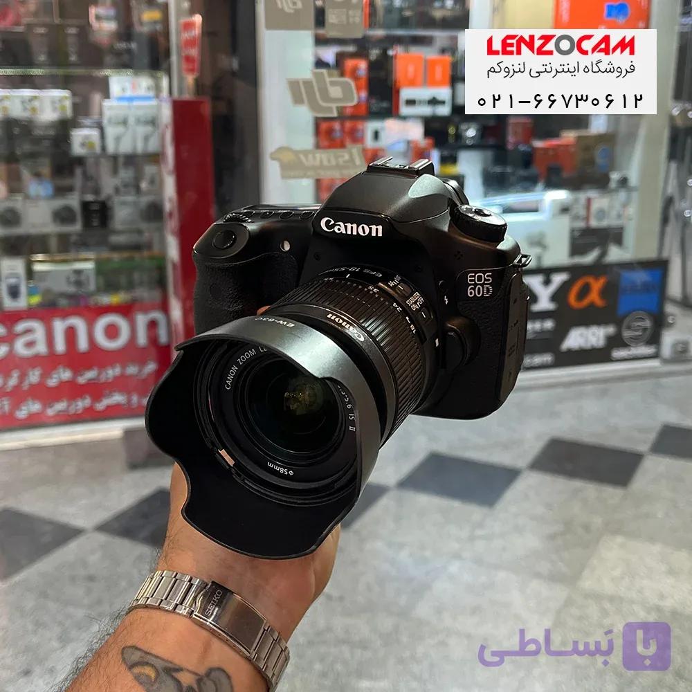 دوربین Canon 60D همراه با لنز 55-18 — تصویر 1