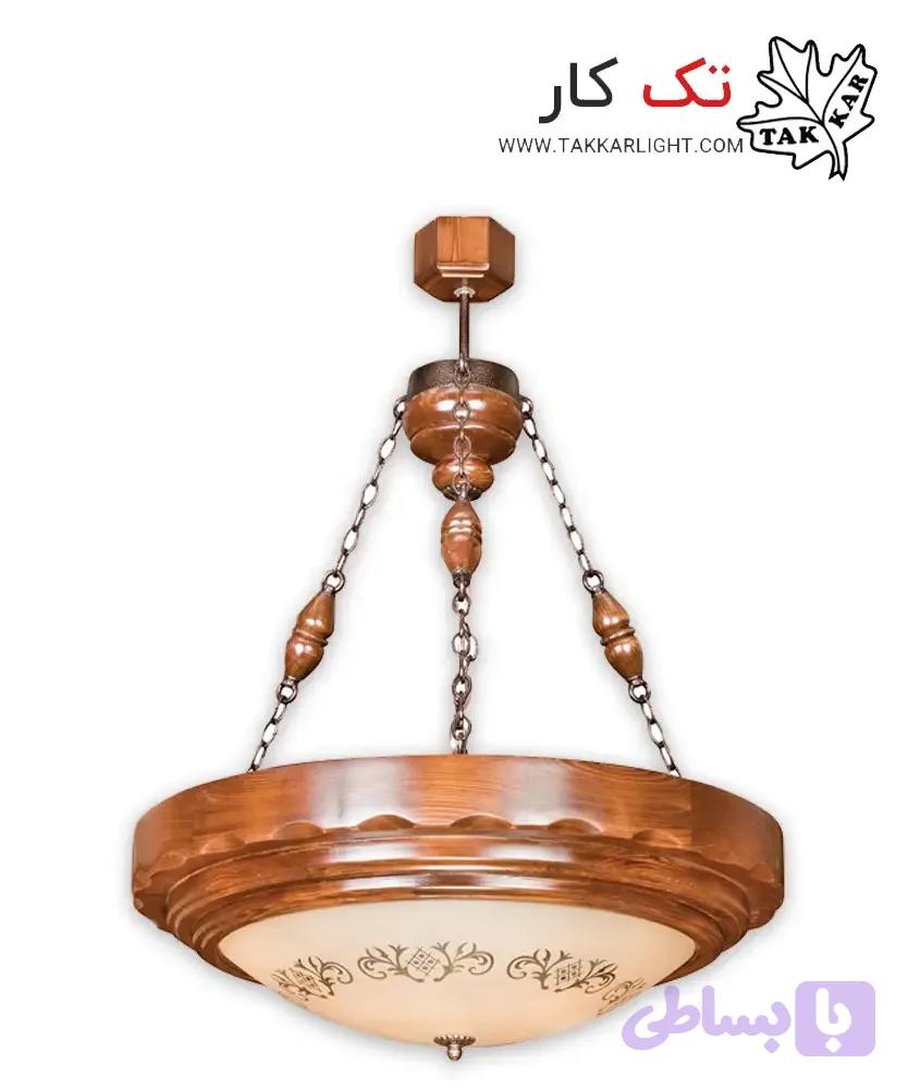 چراغ آویز چوبی طرح نگار(بزرگ)