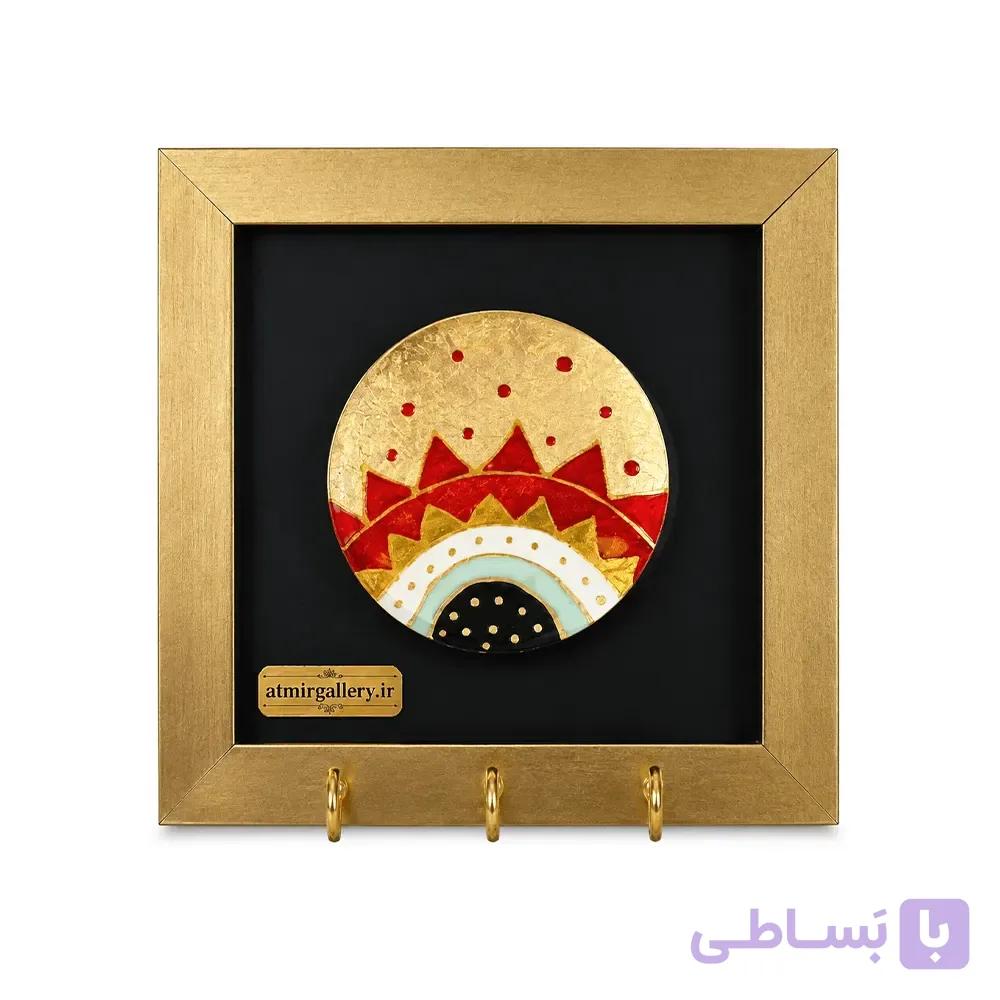 تابلو جاکلیدی دیواری ورق طلا 17×17 سانتی کد 1152 — تصویر 1