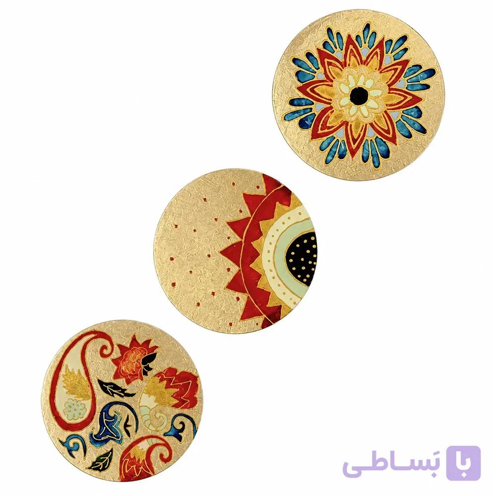 ست بشقاب دیواری لوکس ورق طلا کد 940 — تصویر 1