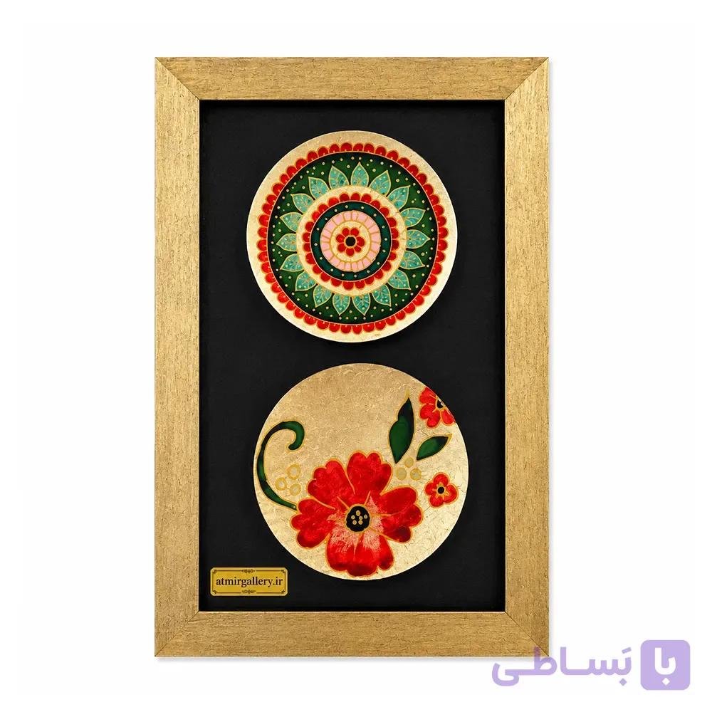 تابلو دیواری مدرن چشم نظر ورق طلا 24×38 کد 1146 — تصویر 1