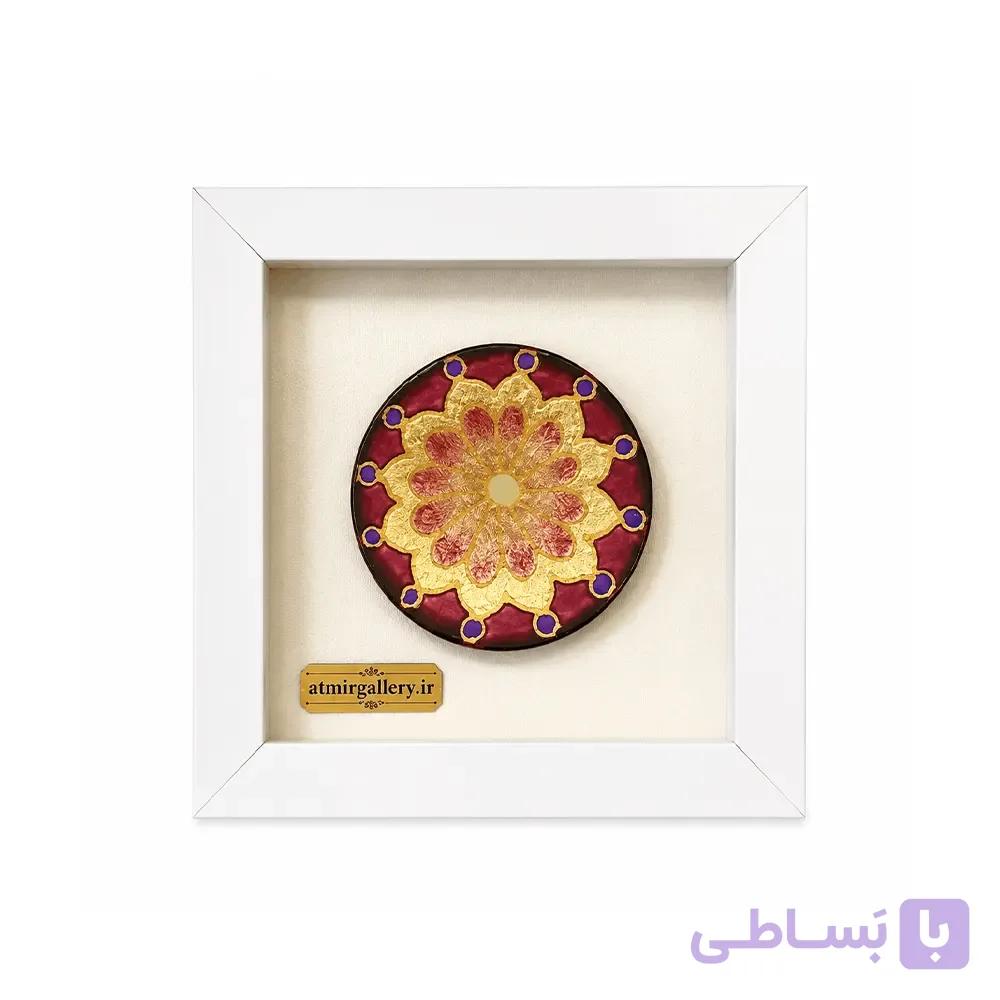 تابلو دیوارکوب مدرن ورق طلا 17×17 سانتی کد 1151 — تصویر 1