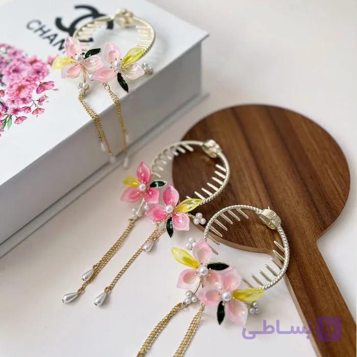 گیره گوجه ای شکوفه صورتی — تصویر 1