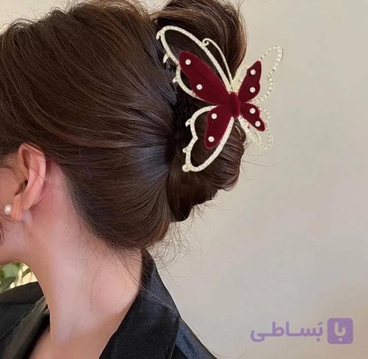 کلیپس مجلسی پروانه آویز دار — تصویر 1