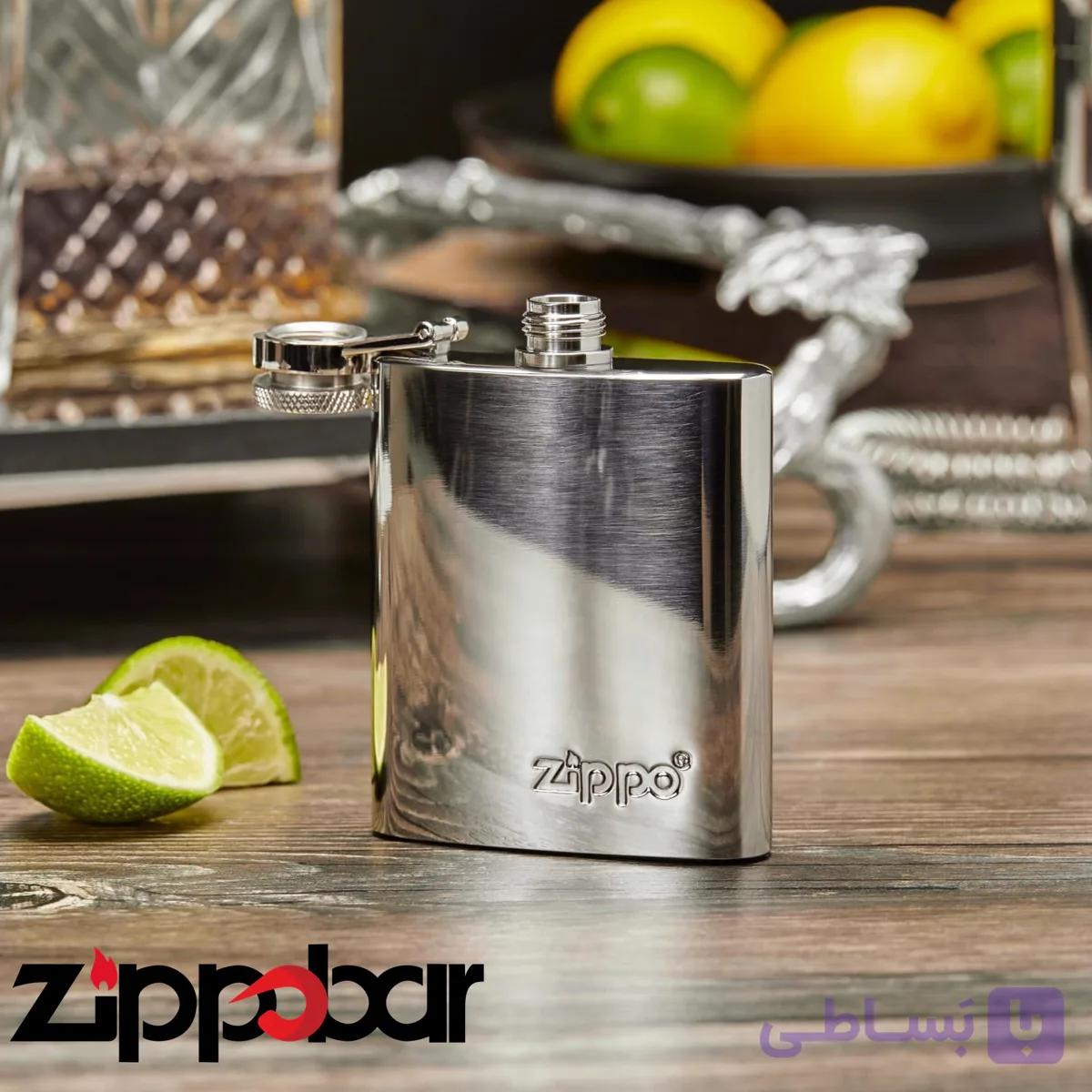 فلاسک زیپو اصل تمام استیل | Zippo Flask 3oz — تصویر 1