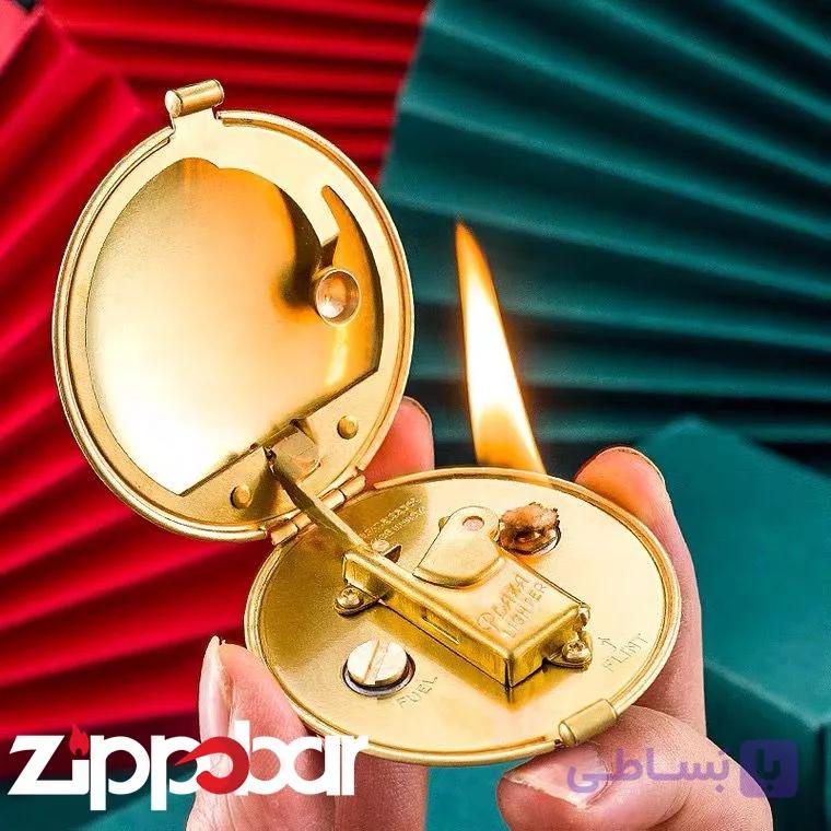 فندک بنزینی دست ساز آینه ای Plaza Kerosene Lighter — تصویر 1