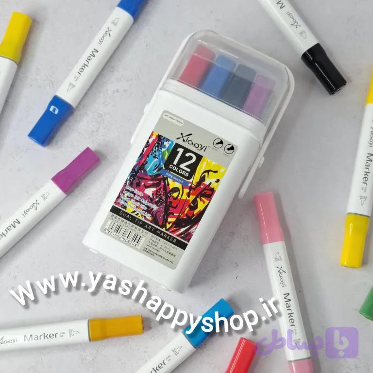 ماژیک راندو ( دو سر ) 24 رنگ XIAOYI — تصویر 1