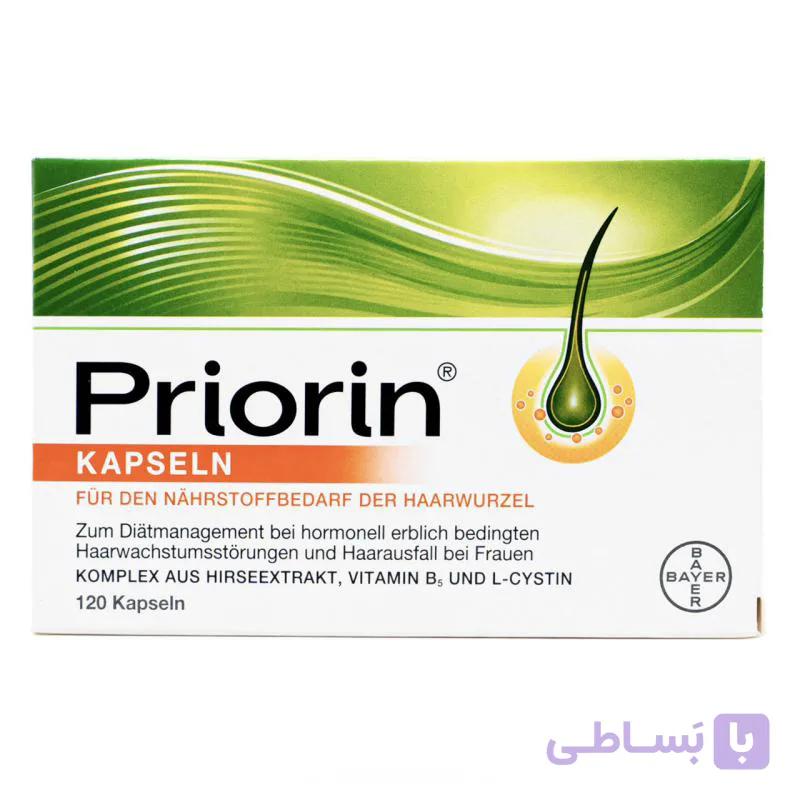 پریورین PRIORIN تقویت مو و کاهش ریزش مو 120 عددی آلمانی — تصویر 1