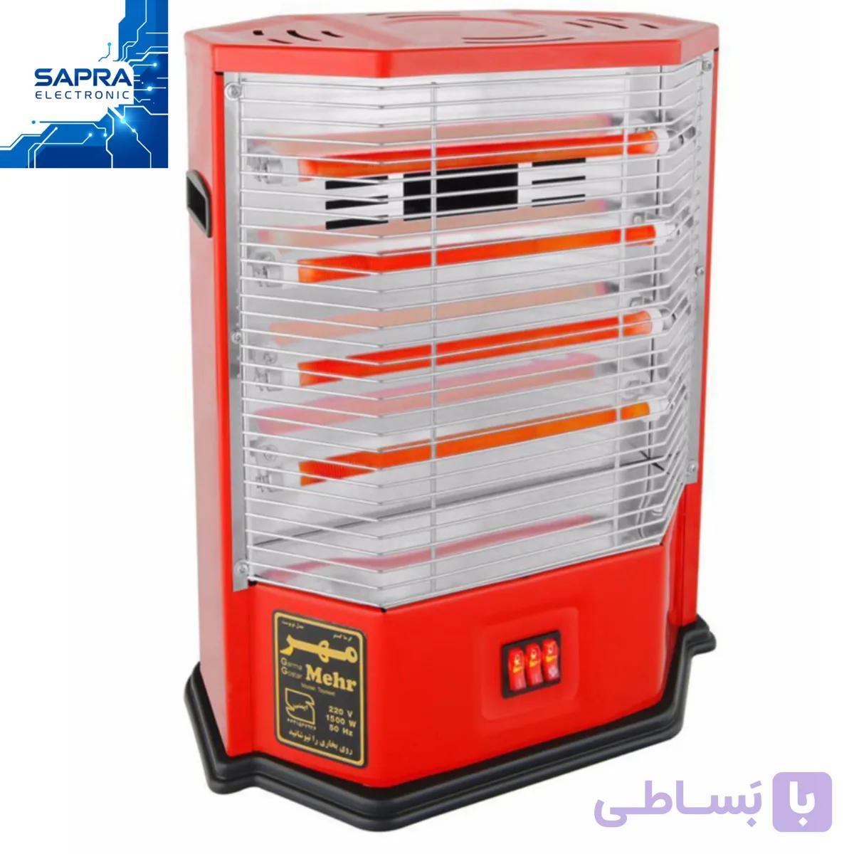 بخاری فن دار 4 شعله گرما گستر مهر