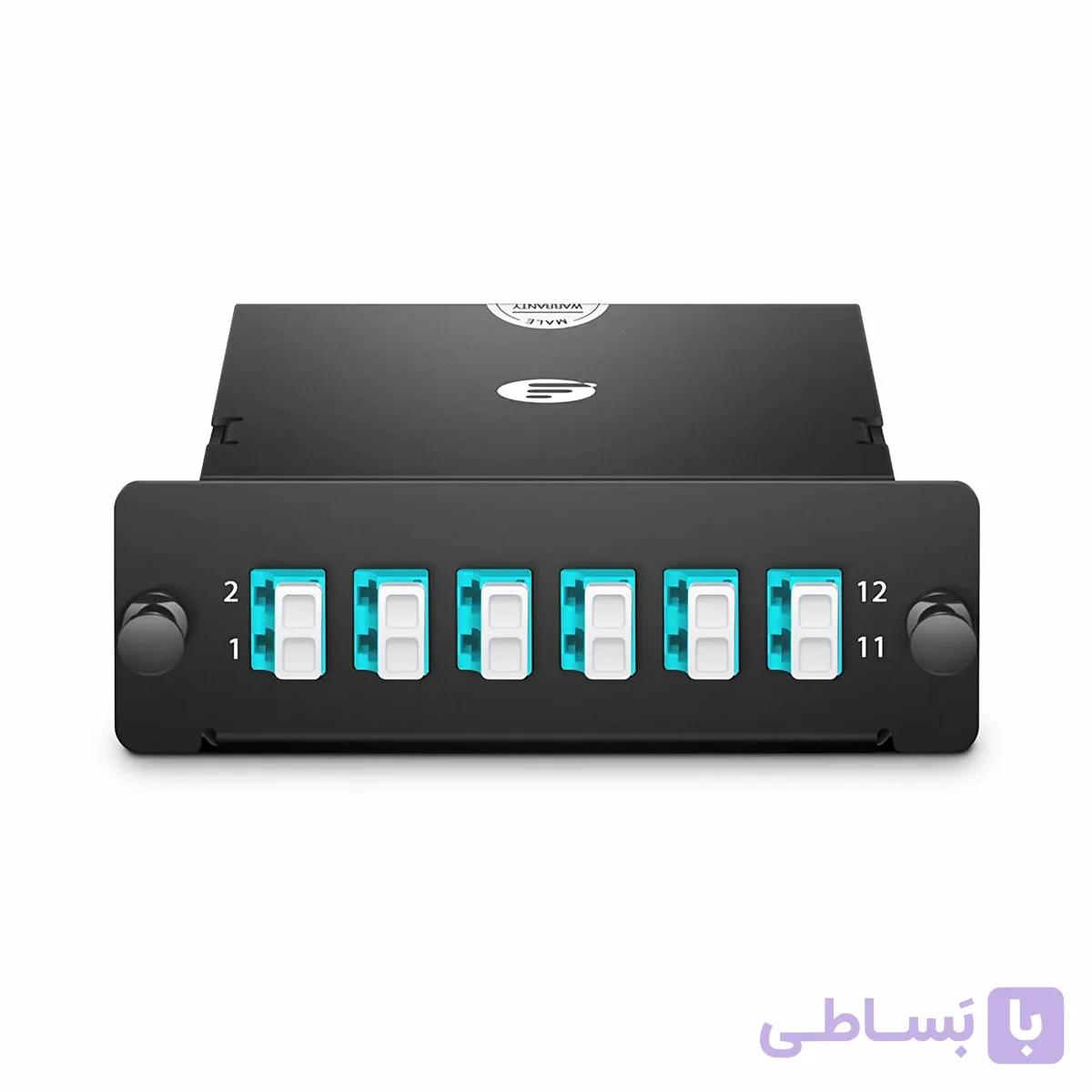 CASSETTE FOR HD FO PANEL MPO/MTP TO LC, 12 PORTS OM4