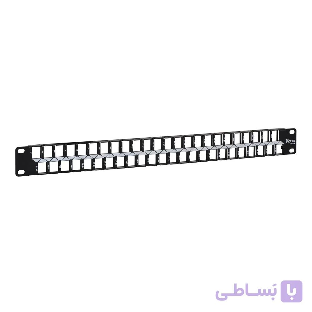1U 48 PORTS HIGH DENSITY UNLOADED PATCH PANEL, WITH CABLE MANAGEMENT,BLACK