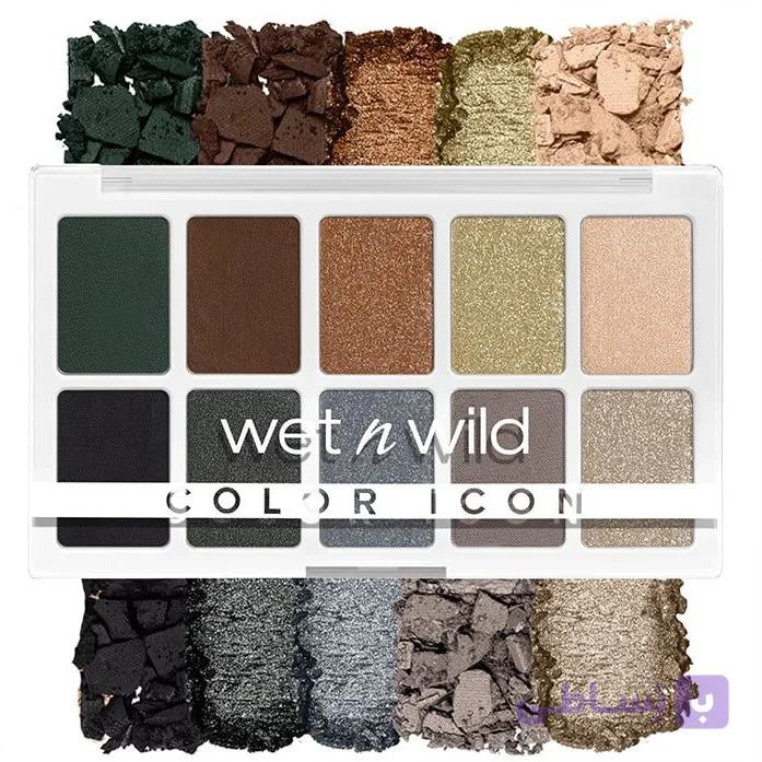 پالت سایه چشم اورجینال برند وت ان وایلد Lights Off مدل Wet n Wild color icon Eye shadow palette