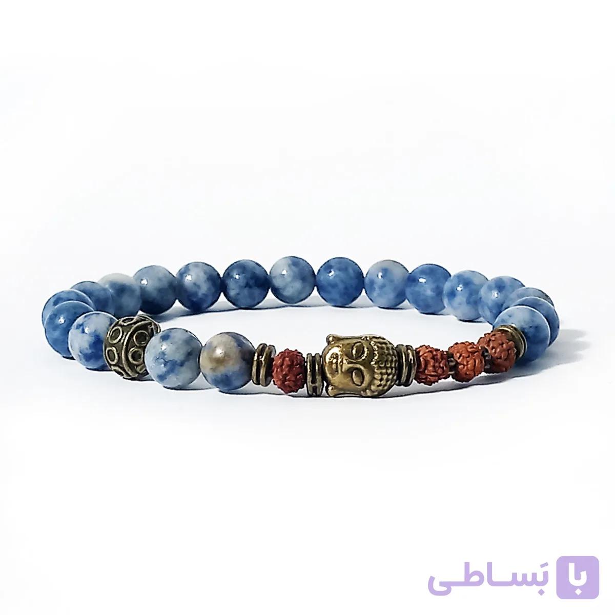 دستبند سنگی‌ سودالیت و‌ رودراکشا — تصویر 1