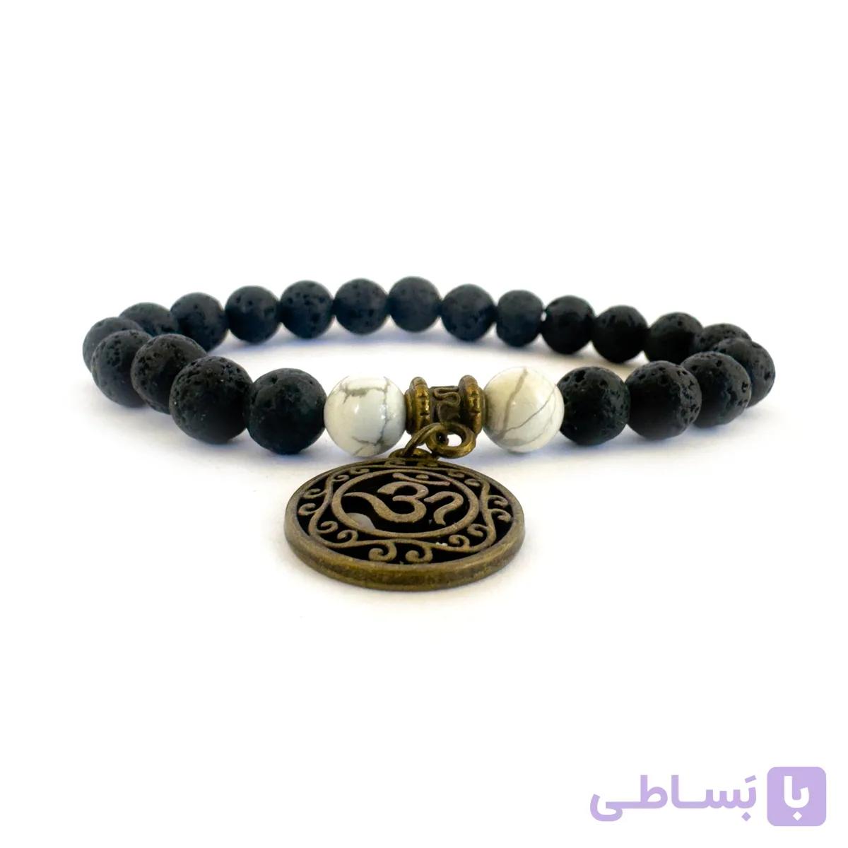 دستبند سنگ لاوا و هائولیت — تصویر 1