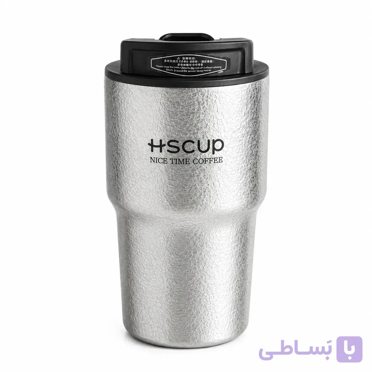 ماگ سفری وکیوم HSCUP مدل H-BW-1484 | ظرفیت ۵۵۰ میلی‌لیتر — تصویر 1