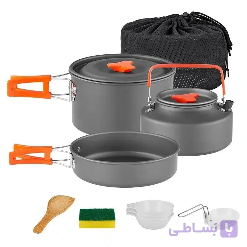 ست ظروف سفری کوکینگ مدل TZ301 REDBIRD ده پارچه — تصویر 1