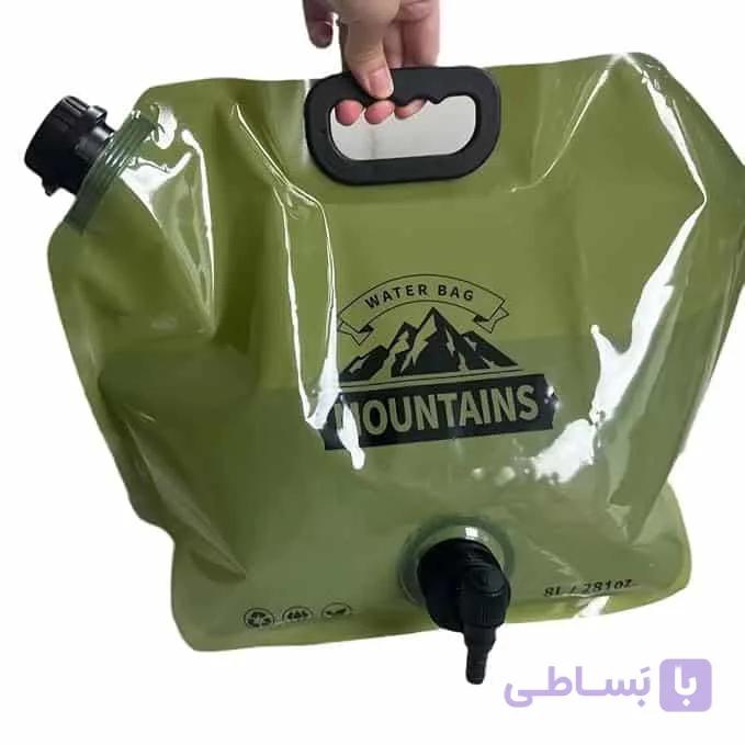 گالن ذخیره آب تاشو ۸ لیتری شیر‌دار – همراه مطمئن در طبیعت و شرایط اضطراری — تصویر 1