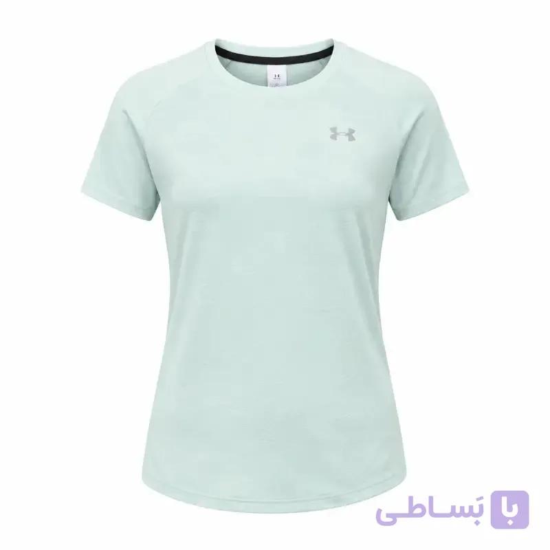 تیشرت زنانه آندر آرمور آستین کوتاه مدل UA Launch Camo — تصویر 1
