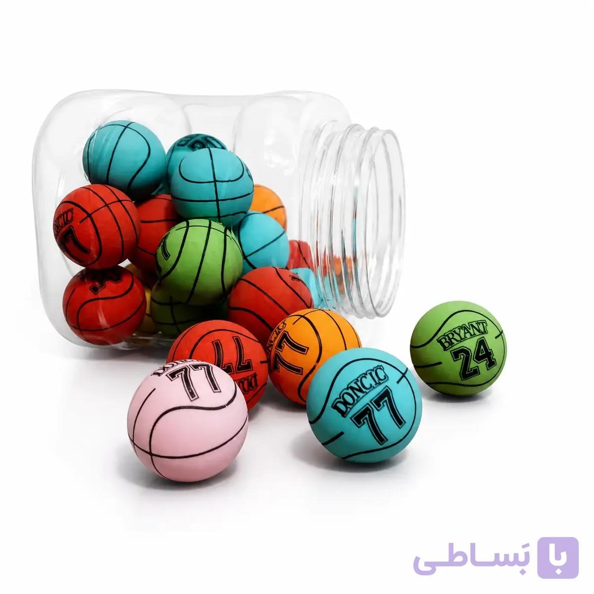 توپ شیطونک کوچک مدل توپ بسکتبال در 6 رنگ — تصویر 1