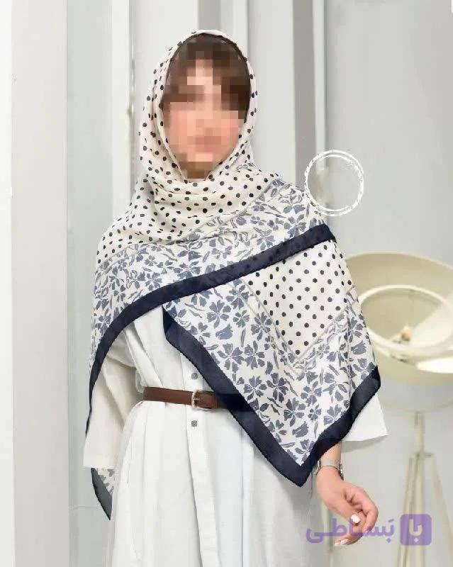 روسری نخی دور دست‌دوز بهاره وال موندیال با کیفیت بالا
