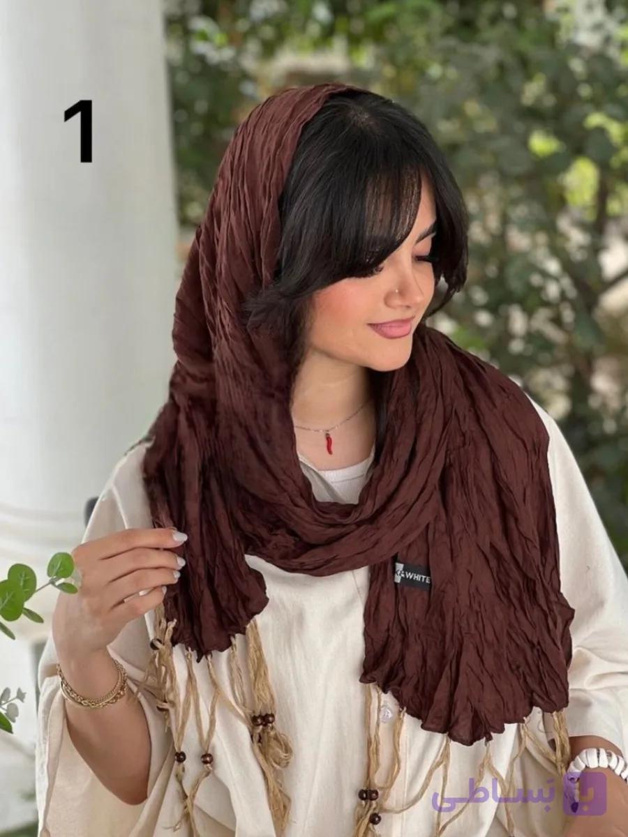 شال نخ چروک ریشه عنکبوتی