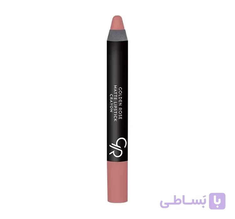 رژلب مات مدادی گلدن رز شماره 28 — تصویر 1