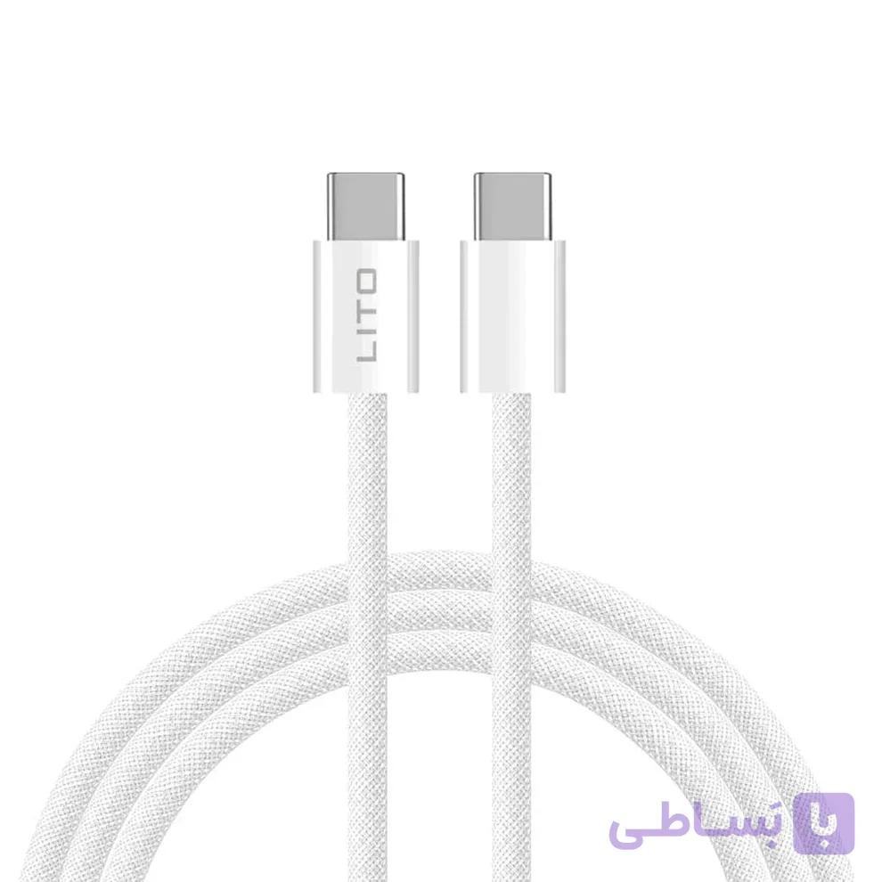 کابل تایپ سی به تایپ سی 60w برند لیتو | مدل LD04CC — تصویر 1