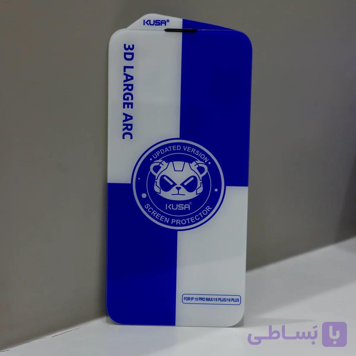 گلس بدون حاشیه آیفون 16 Plus | ضد ضربه و نرم — تصویر 1
