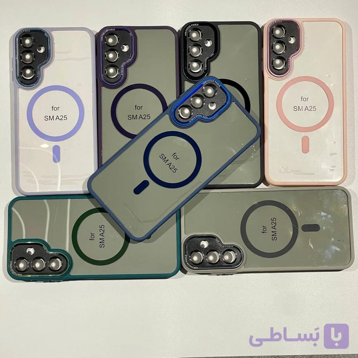 بک کاور مگ سیف دار سامسونگ A25 شفاف — تصویر 1