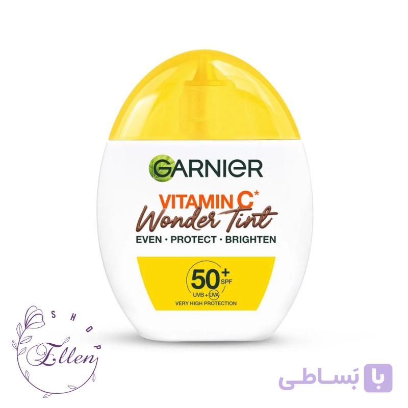 ضد آفتاب رنگی گارنیر ویتامین C Wonder Tint SPF50+ رنگ Light — تصویر 1